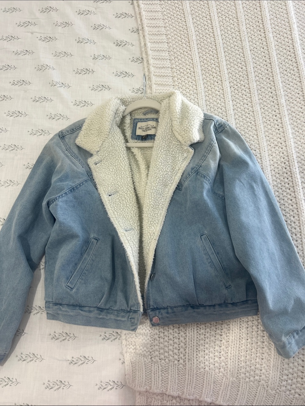 Vintage Denim Sherpa Jacket